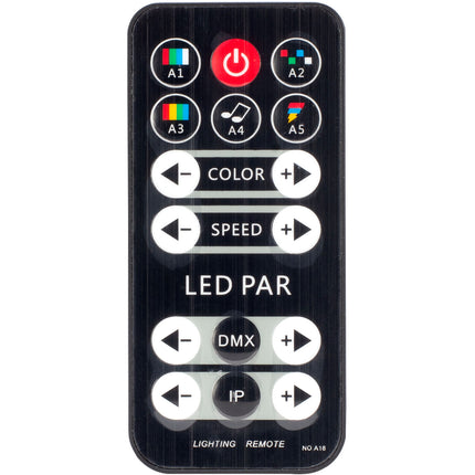 Eliminator Lighting Remote para Mini Par Bar Sistema de Iluminación portátil