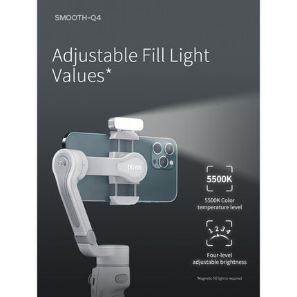 Zhiyun Smooth-Q4 Estabilizador Smartphone 3 Ejes Plegable 15 Horas