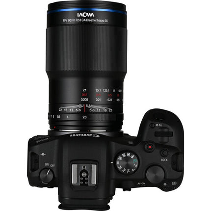Venus Optics Laowa 90mm f/2.8 Ultra Macro APO para Canon RF 2x 8 pulgadas mínima distancia