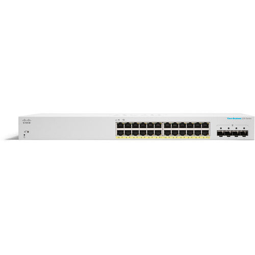 Cisco CBS220-24P-4G Switch gestionado 24 puertos PoE+ 195W 4 puertos SFP