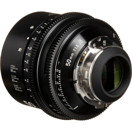 Sigma 50mm T1.5 FF Lente Cine Prime PL Montura Marca Sigma