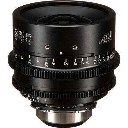 Sigma 35mm T1.5 FF Zoom Cine Prime PL Montura con Tecnología /i y Enfoque en Pies