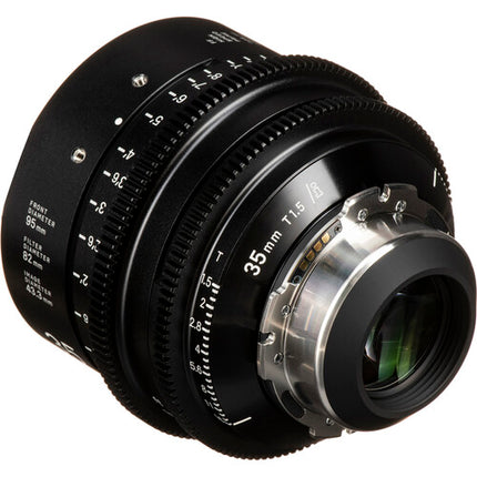 Sigma 35mm T1.5 FF Zoom Cine Prime PL Montura con Tecnología /i y Enfoque en Pies