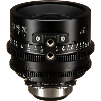 Sigma 24mm T1.5 Objetivo Cine de Alta Velocidad PL Montura y Medidas en Pies