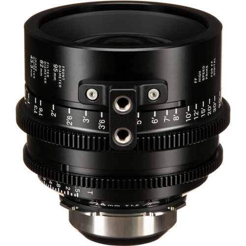 Sigma 24mm T1.5 Objetivo Cine de Alta Velocidad PL Montura y Medidas en Pies