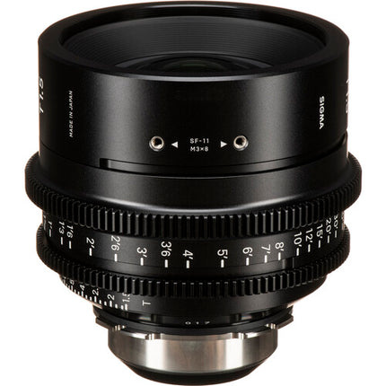 Sigma 24mm T1.5 Objetivo Cine de Alta Velocidad PL Montura y Medidas en Pies