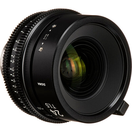 Sigma 24mm T1.5 Objetivo Cine de Alta Velocidad PL Montura y Medidas en Pies