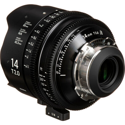 Sigma T2 Set de 2 Lentes Cine FF Alta Velocidad 14mm 135mm Montura PL