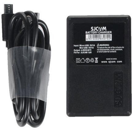SJCAM Cargador Dual para Baterías SJ8 Entrada Micro-USB