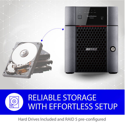 Buffalo TeraStation 3420 NAS servidor 8TB 4 bahías 1.4 GHz 1GB RAM