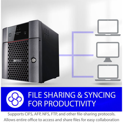 Buffalo TeraStation 3420 NAS servidor 8TB 4 bahías 1.4 GHz 1GB RAM