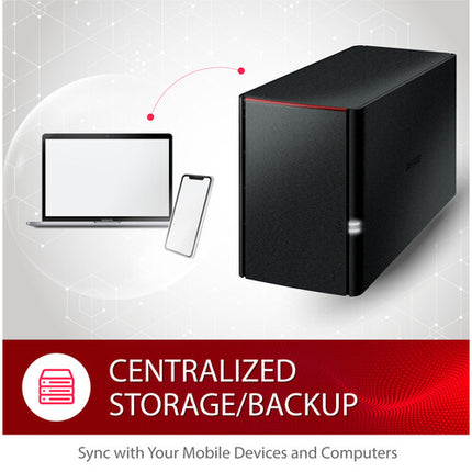 Buffalo LinkStation SoHo NAS escritorio 12TB 2 bahías 480Mb/s RAID 1