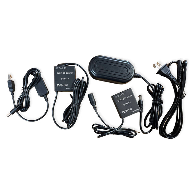 Bescor BLH-1 Batería Dummy con Entrada USB Tipo-C Adaptador AC y Convertidor 5 a 8 VDC