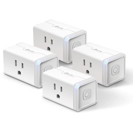 TP-Link EP25 Kasa Smart Enchufe Wi-Fi Inteligente Slim con Monitor 2.4 GHz 4 Unidades