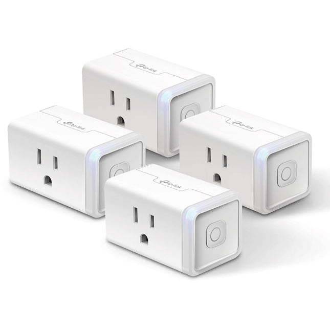 TP-Link EP25 Kasa Smart Enchufe Wi-Fi Inteligente Slim con Monitor 2.4 GHz 4 Unidades