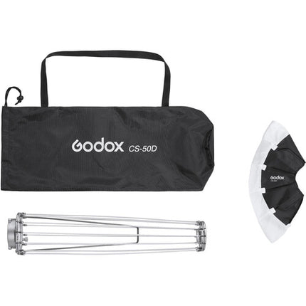 Godox Softbox Farol Plegable 50cm Montura Bowens con Control de Luz y Estuche