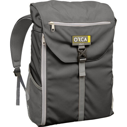 ORCA Any Day Mochila para Laptop Gris para Notebooks hasta 17 Pulgadas con Compartimento Acolchado y Manga para Carro