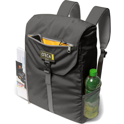 ORCA Any Day Mochila para Laptop Gris para Notebooks hasta 17 Pulgadas con Compartimento Acolchado y Manga para Carro