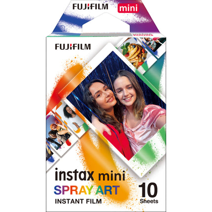 FUJIFILM instax mini película instantánea Spray Art 10 exposiciones ISO 800 superficie brillante
