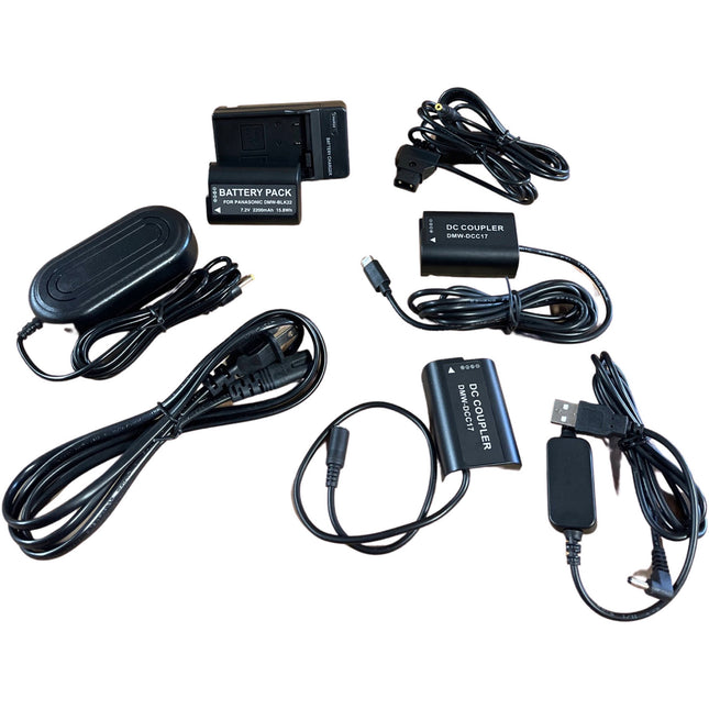 Bescor DMW-BLK22 Kit batería cargador batería dummy USB-C con adaptador AC