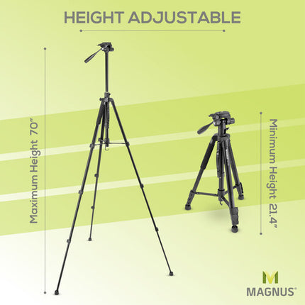 Magnus LM-700 Trípode de Aluminio Lateral con Monópode y Placa Rápida