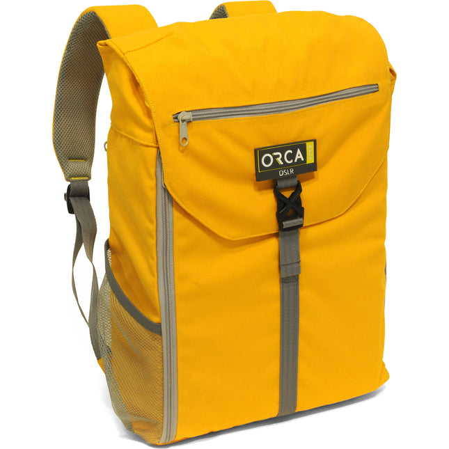 ORCA Any Day Mochila para Portátil Amarilla para Notebooks hasta 17" con Bolsillos Externos y Funda Acolchada