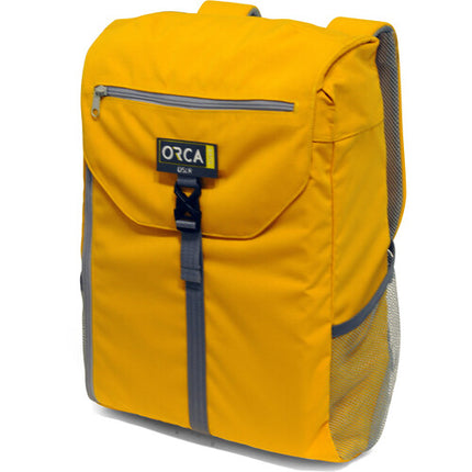 ORCA Any Day Mochila para Portátil Amarilla para Notebooks hasta 17" con Bolsillos Externos y Funda Acolchada