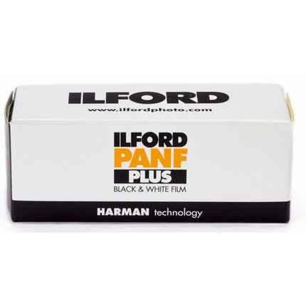 Ilford Pan F Plus Película Negativa Blanco y Negro 120 ISO 50 Grano Fino