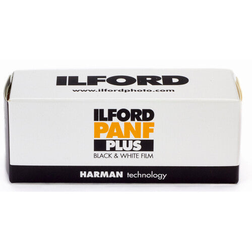 Ilford Pan F Plus Película Negativa Blanco y Negro 120 ISO 50 Grano Fino