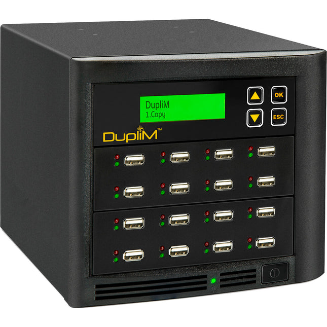 DupliM 15-Target USB Copy Tower duplicador de unidades 200 Mb/s 256MB buffer