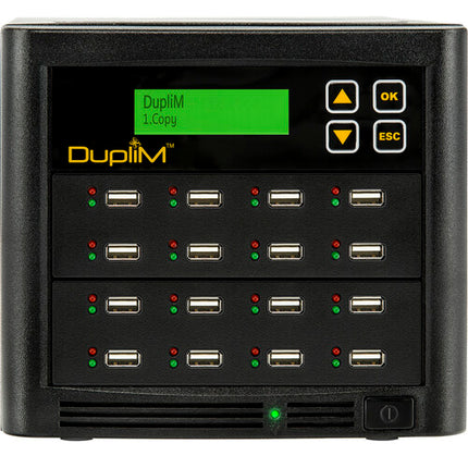 DupliM 15-Target USB Copy Tower duplicador de unidades 200 Mb/s 256MB buffer