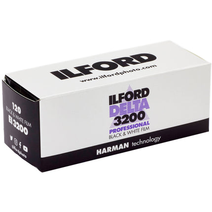 Ilford Delta 3200 Película Negativa Blanco y Negro 120 ISO 3200 Gran Latitud de Exposición