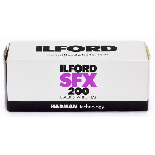 Ilford SFX 200 Película Negativa Blanco y Negro 120 ISO 200 Sensibilidad Extensa