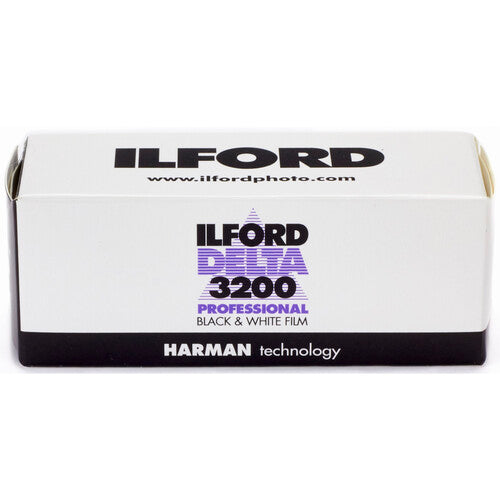 Ilford Delta 3200 Película Negativa Blanco y Negro 120 ISO 3200 Gran Latitud de Exposición
