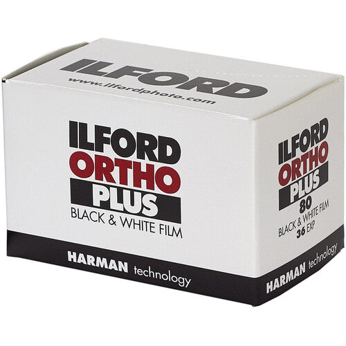 Ilford Ortho Plus película negativa blanco y negro 35mm ISO 80 36 exposiciones