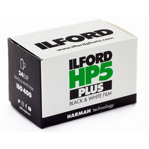Ilford HP5 Plus Película Negro Blanco 35mm 24 Exposiciones ISO 400 Contrast Medium