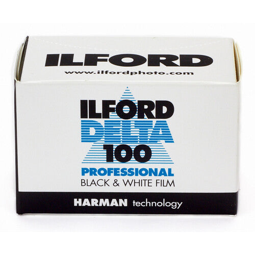 Ilford Delta 100 Película negativa blanco y negro 35mm 36 exposiciones ISO 100 alta nitidez
