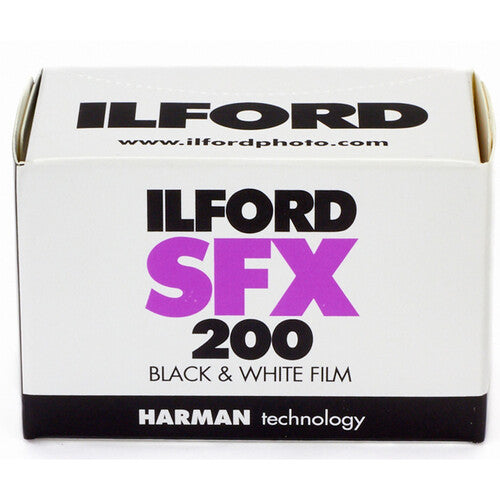 Ilford SFX 200 Película Negativa Blanco y Negro 35mm 36 Exposiciones ISO 200 Sensibilidad Extendida Roja