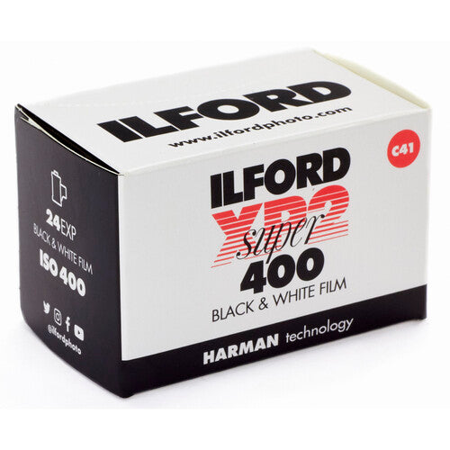 Ilford XP2 Super Película Negativa Blanco y Negro 35mm ISO 400 24 Exposiciones