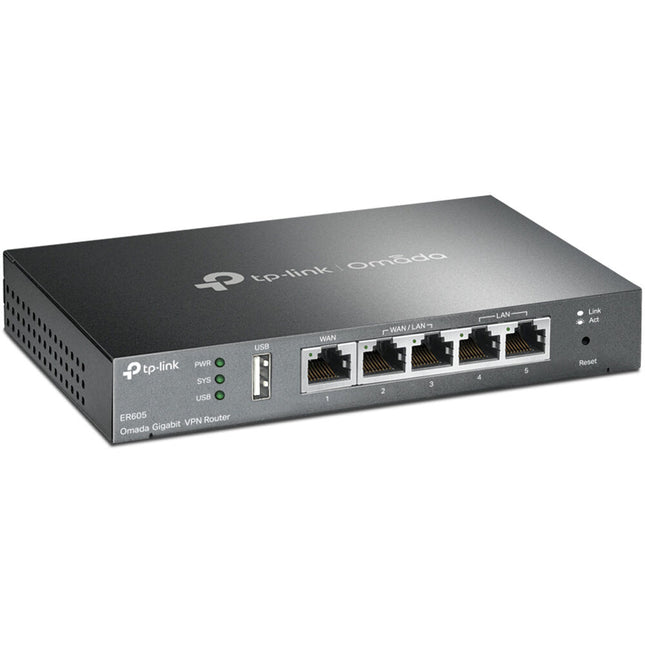 TP-Link ER605 V2 Router VPN Gigabit 2 WAN LAN 248 Mbps Throughput