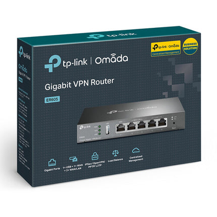 TP-Link ER605 V2 Router VPN Gigabit 2 WAN LAN 248 Mbps Throughput