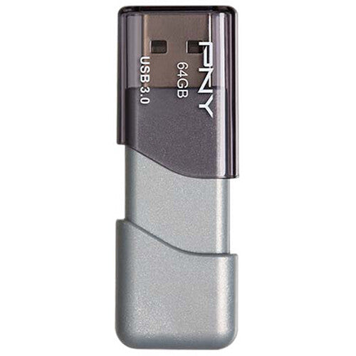PNY 64GB Turbo Attaché 3 Memoria USB 3.0 100 MB/s 5-Pack Gris