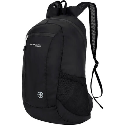 Swissdigital Seagull Mochila Plegable Negra Resistente Al Agua Para 16" MacBook Pro
