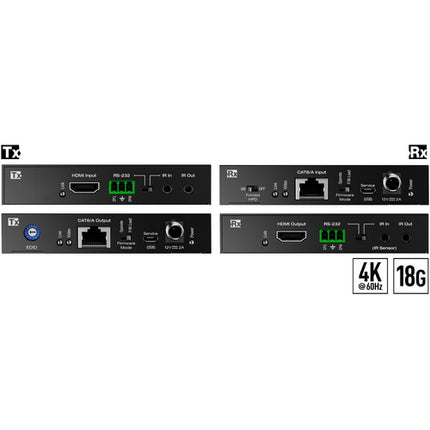 Key Digital KD-X444SP Extensor HDMI 4K HDR a 60Hz sobre CAT5e/6 50 m