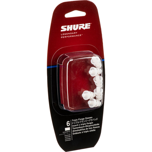 Shure Triple-Flange Fundas para Auriculares Aislamiento Sonido 3 Pares