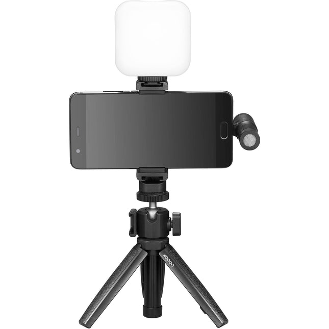 Godox VK2-LT Kit Vlog para iPhone Luz LED Bicolor 3200-6500K y Micrófono Lightning