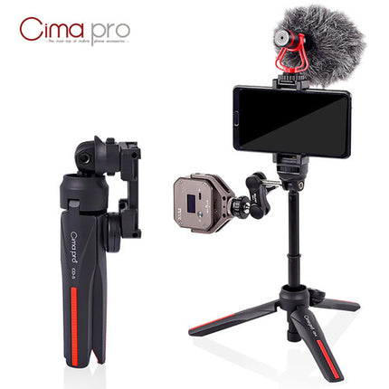 CimaPro CD-5 Tripode Mini Para Smartphone Con Mando Bluetooth 27 Cm 1.5 Kg