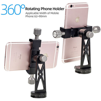 CimaPro CP-5 Tripode Metal Soporte para Móvil 360° Rotación 3/8"-1/4"