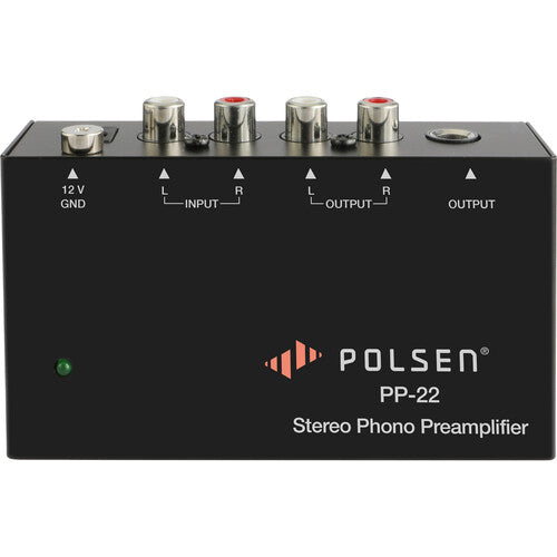 Polsen PP-22 Previamente de Phono Estéreo Con EQ RIAA y Baja Distorsión