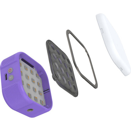 iFootage RGBW Handy Luz LED para cámara 2000mAh 2700-10000K Glamour Purple